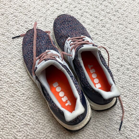 Adidas Blue Multicolor Ultra Boost 4.0 (BB6148) Women's Running Shoes Size 9 - Picture 4 of 16